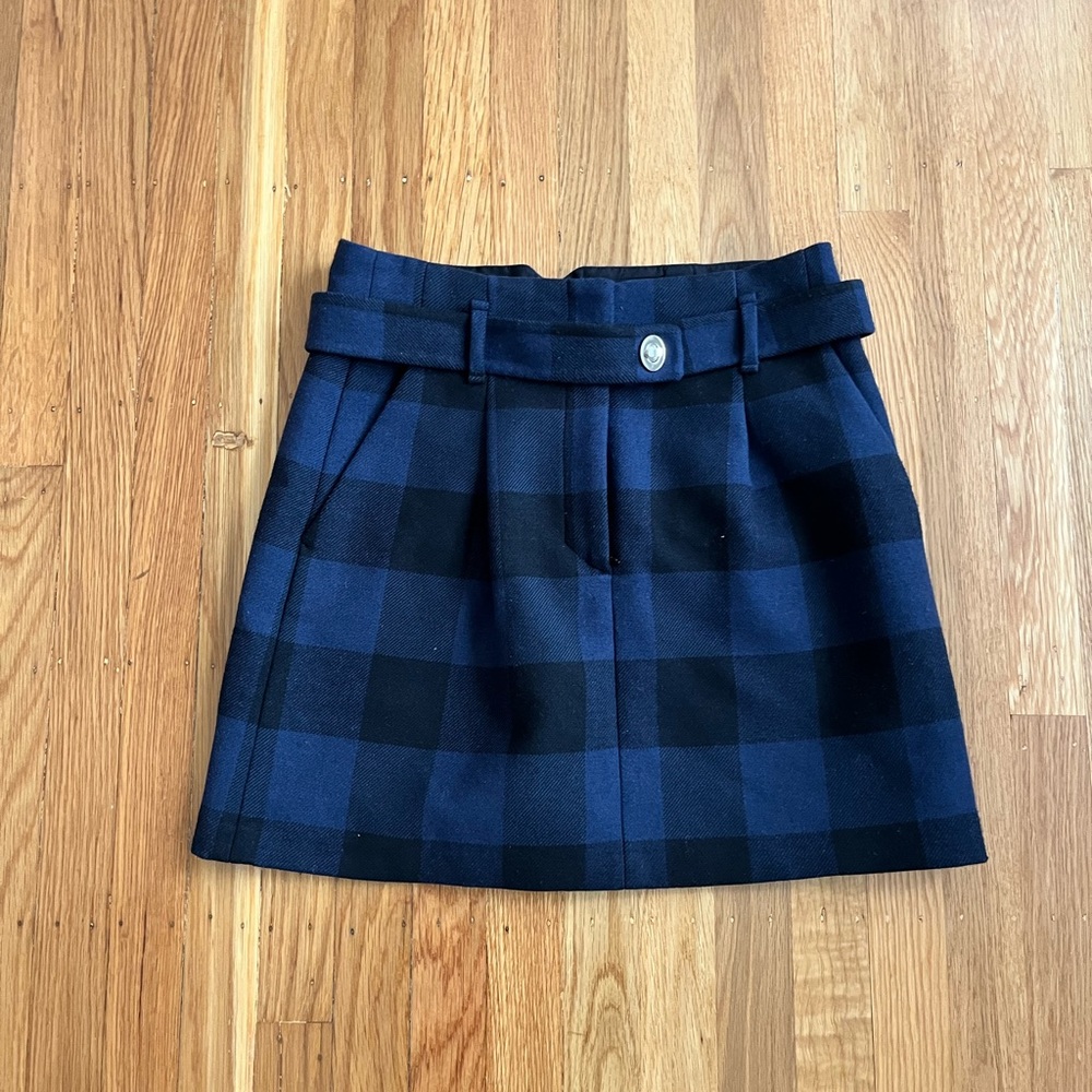 Maje Jelingan Check Mini Skirt size 40